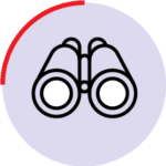 icon with binoculars