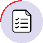 Icon with checklist